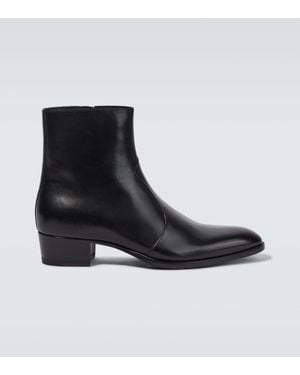Saint Laurent Wyatt Stiefel 40mm - Schwarz