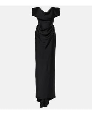 Vivienne Westwood Robe Nova Cocotte Aus Crepe - Schwarz