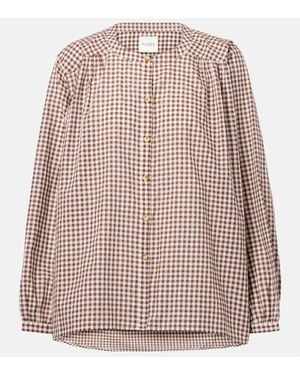 Posse Mira Gingham Cotton Shirt - Brown