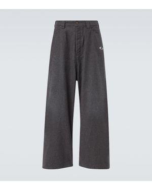 Balenciaga Jogginghose Trompe L'Oeil Aus Denim - Grau