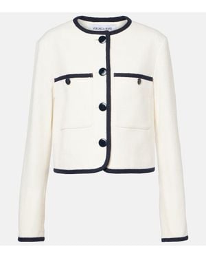Veronica Beard Beale Cotton-Blend Jacket - White