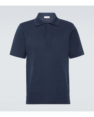 Lanvin Polohemd Aus Baumwoll-Jersey - Blau