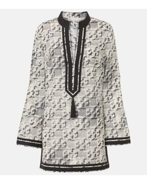 Tory Burch Tunika Mit Print - Grau