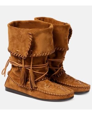 Isabel Marant Botines Winki De Ante - Marrón