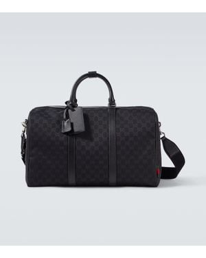 Gucci Gg Canvas Duffle Bag - Black