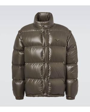 Prada Re-Nylon Down Jacket - Green