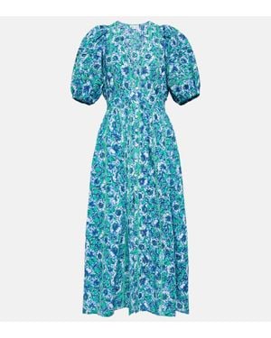 Poupette Abito Midi Reine - Blu