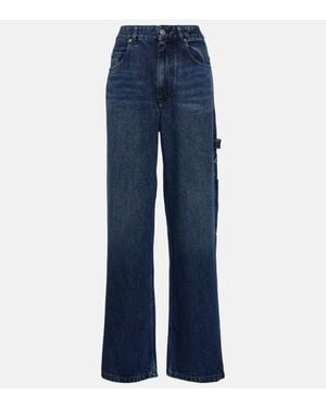 Isabel Marant Bymara High-Rise Cargo Jeans - Blue