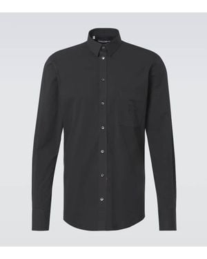 Dolce & Gabbana Hemd Aus Einem Baumwollgemisch - Schwarz