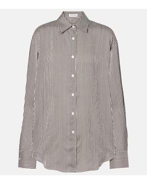 Frankie Shop Lui Striped Shirt - Gray