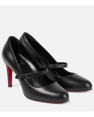 Christian Louboutin Pumppie 85 Nappa Leather Pumps - Black