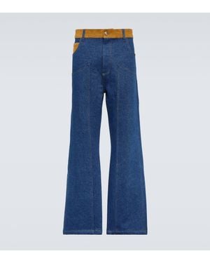 Wales Bonner Cymbal Wide-Leg Jeans - Blue