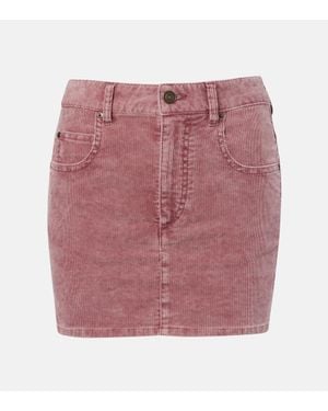 Isabel Marant Minifalda Olinda De Pana De Algodon - Rosa