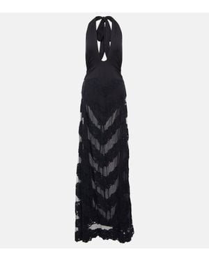 LoveShackFancy Carlotti Dress - Black