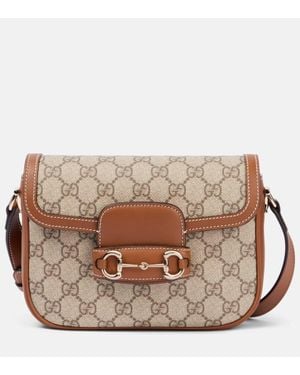 Gucci Borsa A Spalla Horsebit 1955 Small - Marrone