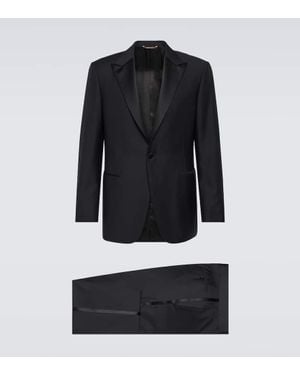 Canali Smoking Aus Wolle - Schwarz