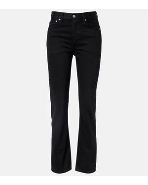 Citizens of Humanity Blaine High-Rise Straight Jeans - Black