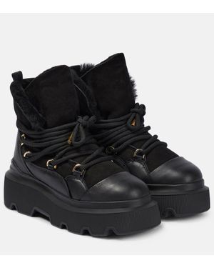 Inuikii Endurance Shearling-Lined Boots - Black