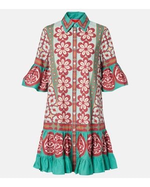 La DoubleJ Hemdblusenkleid Choux Aus Baumwollpopeline - Rot