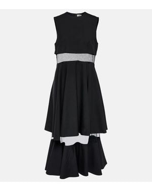 noir kei ninomiya ワンピース 白 2019324S0148 Noir Kei Ninomiya: Women's Elasticated Voluminous Dress