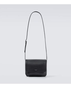 Saint Laurent Messenger Bag Small Aus Leder - Weiß