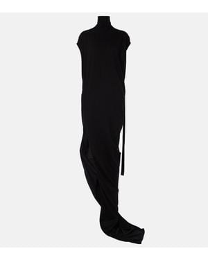 Rick Owens Drkshdw Edfu Cotton Maxi Dress - Black