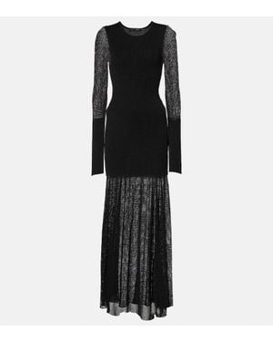 Proenza Schouler Anita Knitted Maxi Dress - Black