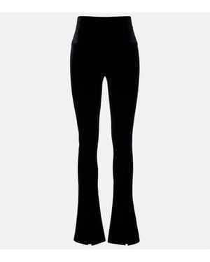 Norma Kamali Velvet Leggings - Black