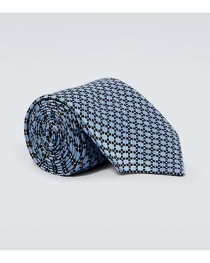 ZEGNA Krawatte Aus Seide - Blau
