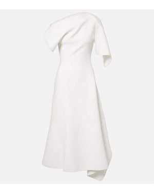 Maticevski Abito Midi Asimmetrico Diadem - Bianco