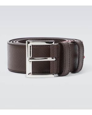 Prada Guertel Aus Leder - Mettallic