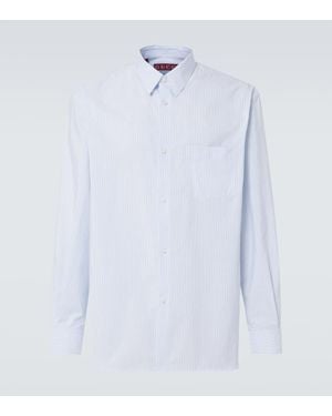 Gucci Striped Cotton Poplin Shirt - White