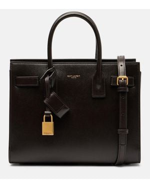 Saint Laurent Tote Sac De Jour Baby Aus Leder - Schwarz