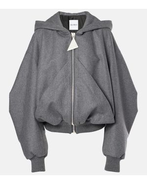 The Attico Bomberjacke Aus Einem Wollgemisch - Grau