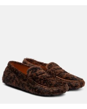 Tod's Mokassins Gommino Aus Kalbshaar - Braun