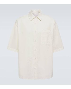 Lemaire Oversized Cotton-Blend Shirt - White