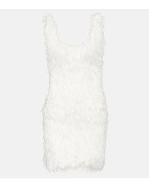 Coperni Feather Minidress - White