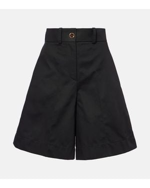 Patou Shorts Aus Baumwolle - Schwarz