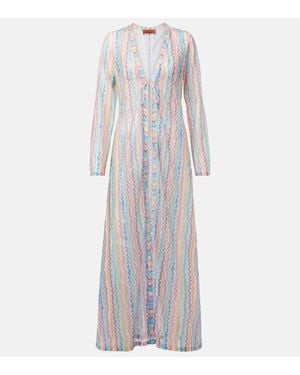 Missoni Copricostume A Zig-Zag - Bianco