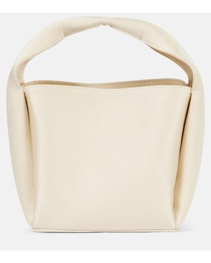 TOTEME Bucket-Bag Petite Aus Satin - Weiß