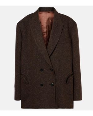 Blazé Milano Winibelle Nightbreak Wool-Blend Blazer - Brown