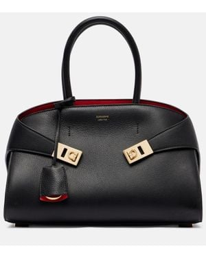Ferragamo Tote Hug Aus Leder - Schwarz