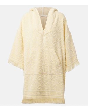 Zimmermann Cotton Towelling Coco Hooded Mini Dress - Natural
