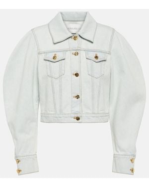 Nina Ricci Cropped Denim Jacket - White