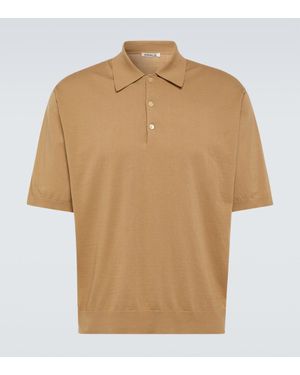 AURALEE Pima Cotton Heavy Pique Polo in White for Men | Lyst AURALEE Pima Cotton Heavy Pique Polo in White for Men | Lyst