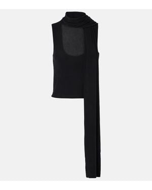 AYA MUSE Draped Top - Black