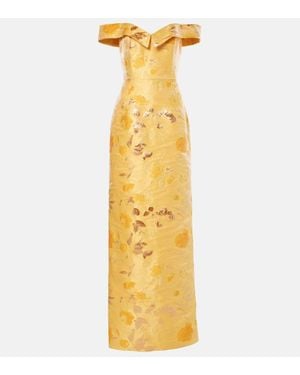 Markarian Off-Shoulder-Robe Sarika Aus Brokat - Mettallic