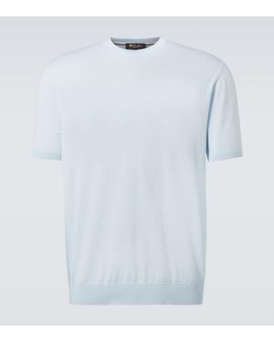 Loro Piana Pullover Aus Baumwolle - Blau