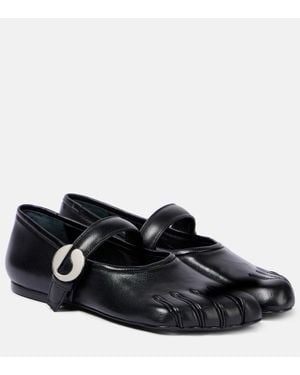 Coperni Bailarinas Mary Jane De Piel - Negro