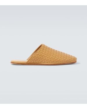 Bottega Veneta Slippers Sunday Aus Leder - Natur